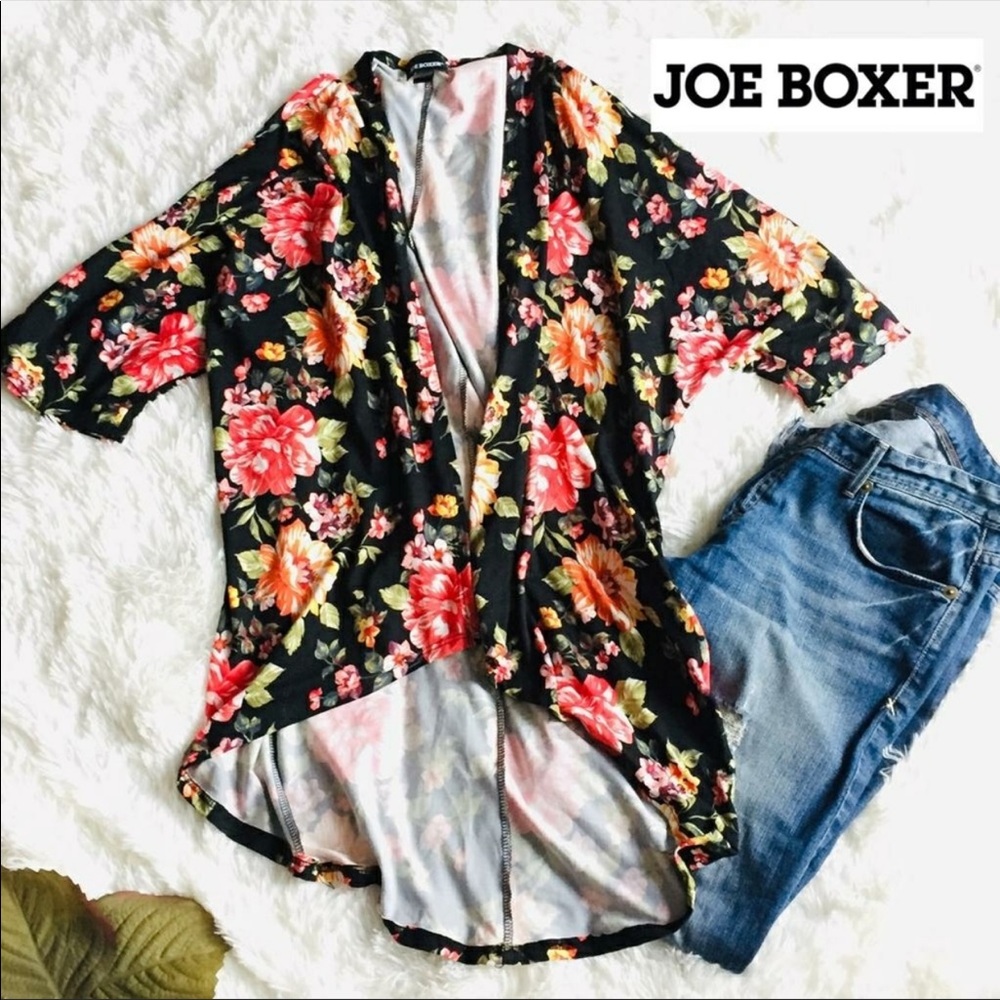 Joe Boxer floral kimono sweater